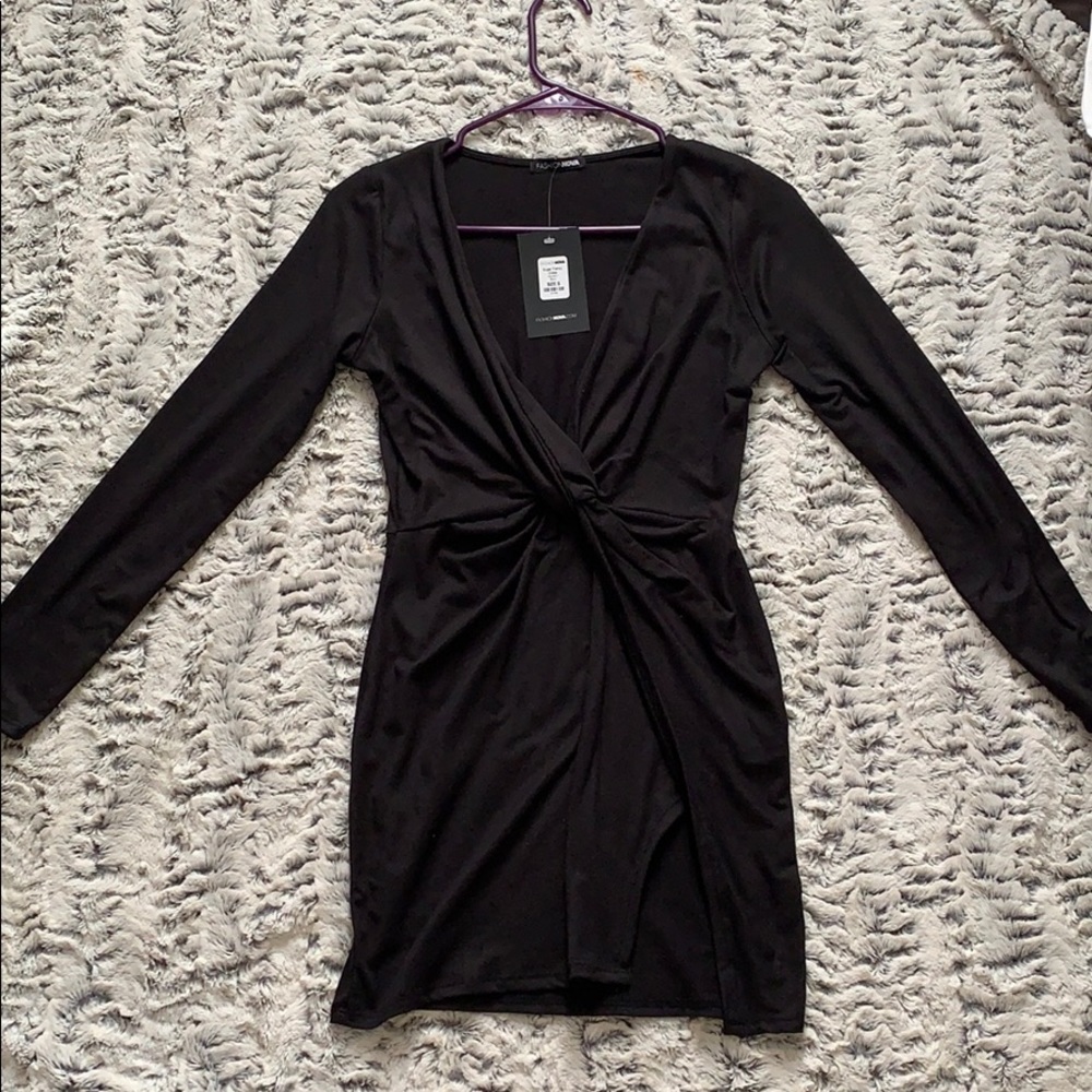 Fashionnova Sugar Fenzy Black Dress